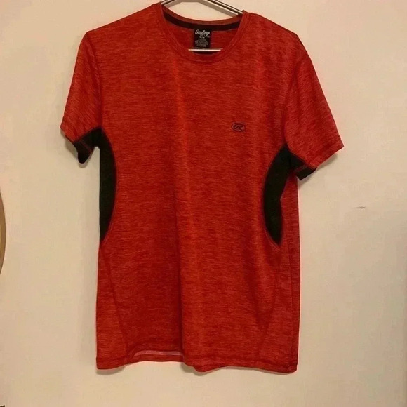 Mens  Medium Red Rawlings Workout Shirt - Picture 1 of 8
